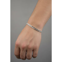 Load image into Gallery viewer, Silver Japanese Curb Link Bracelet 925 – Flat Chain
