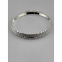 Load image into Gallery viewer, Silver Kada with Beaded Geometric Block Pattern – 925