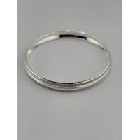 Load image into Gallery viewer, Silver Kada with Diamond-Cut Diagonal Chevron Texture – 925