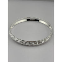 Load image into Gallery viewer, Silver Kada with Diamond-Cut Dotted Texture Band – 925