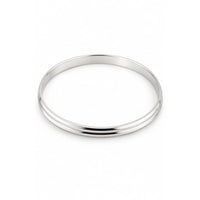 Load image into Gallery viewer, Silver Kada with Double Groove Line Detail – 925 Sterling
