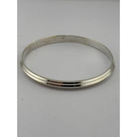 Load image into Gallery viewer, Silver Kada with Double Groove Line Detail – 925 Sterling