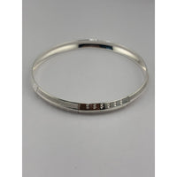 Load image into Gallery viewer, Silver Kada with Knurled Segments &amp; Raised Dot Panels – 925