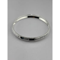 Load image into Gallery viewer, Silver Kada with Segmented Alternating Texture Panels – 925