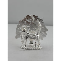 Load image into Gallery viewer, Silver Kamadhenu Idol 30gm – Sacred Wish – Fulfilling Cow Murti for Pooja
