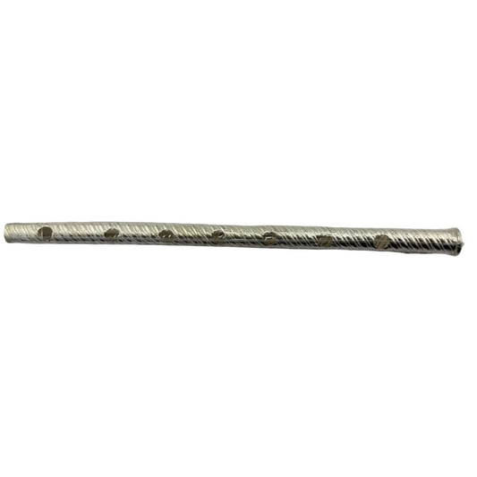 Silver Krishna Basuri / flute Pooja Piece (28cm)
