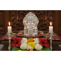 Load image into Gallery viewer, Silver Lord Ganesh Idol 10gm – Spiritual Ganesh Murti for Temple Decor &amp; Festivals
