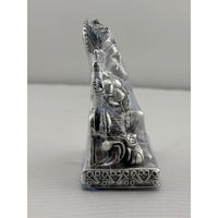 Load image into Gallery viewer, Silver Lord Ganesh Idol heavy – Spiritual Ganesh Murti for Temple Decor &amp; Festivals
