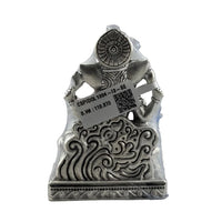 Load image into Gallery viewer, Silver Lord Ganesh Idol heavy – Spiritual Ganesh Murti for Temple Decor &amp; Festivals
