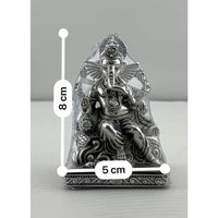 Load image into Gallery viewer, Silver Lord Ganesh Idol heavy – Spiritual Ganesh Murti for Temple Decor &amp; Festivals
