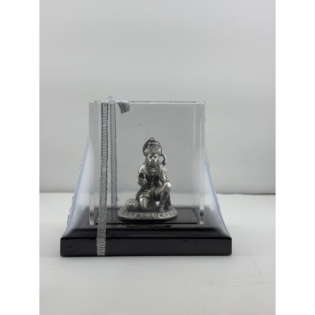 Silver Lord Hanuman Idol Design 2 80gm – Divine Bajrangbali