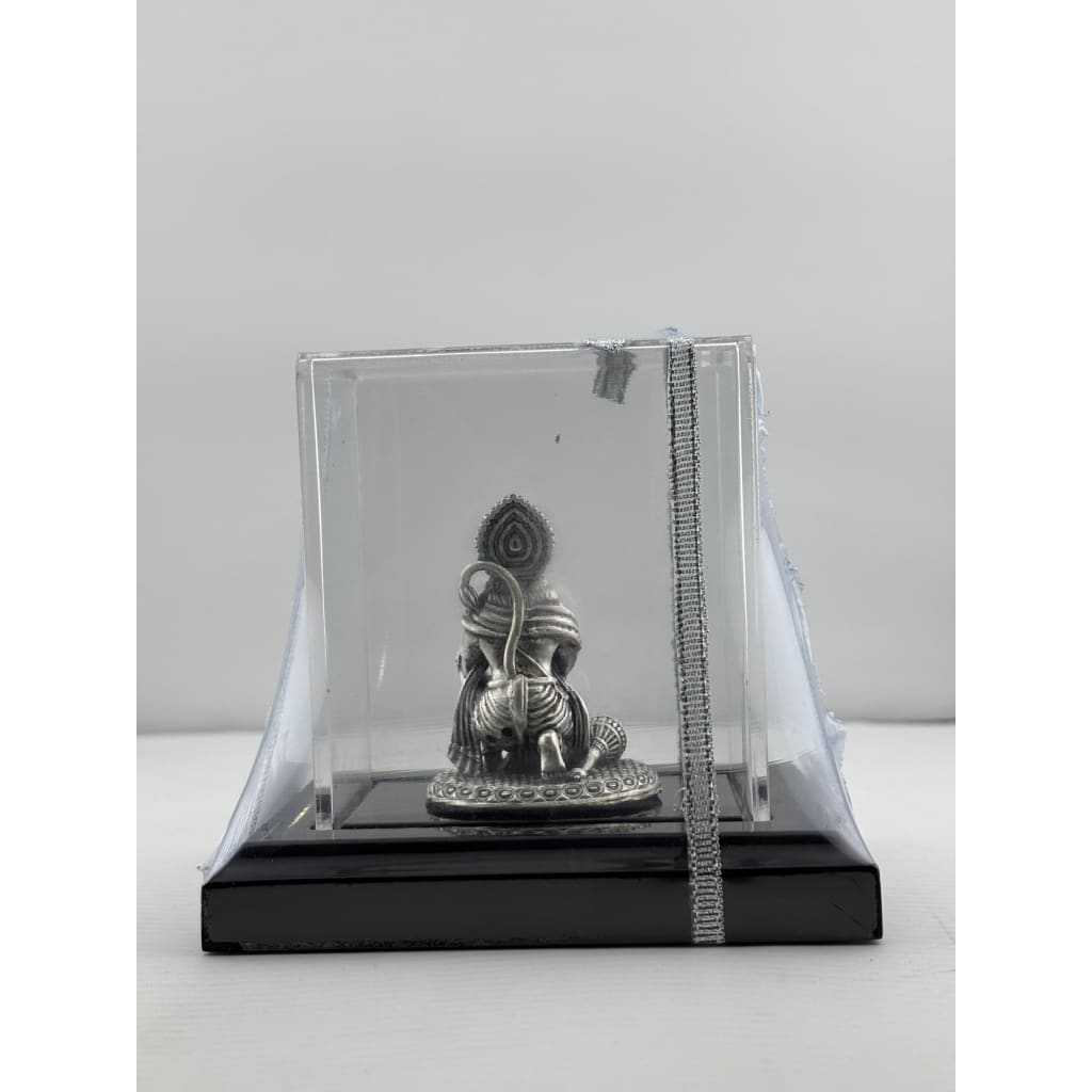 Silver Lord Hanuman Idol Design 2 80gm – Divine Bajrangbali