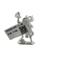 Load image into Gallery viewer, Silver Lord Hanuman Idol – Spiritual Hanuman Murti for Temple Decor &amp; Festivals
