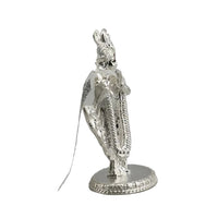 Load image into Gallery viewer, Silver Lord Krishna Idol – Spiritual Krishna Murti for Temple Decor &amp; Festivals
