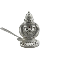 Load image into Gallery viewer, Silver Lord Narasimha Idol – Spiritual Narasimha Murti for Temple Decor &amp; Festivals
