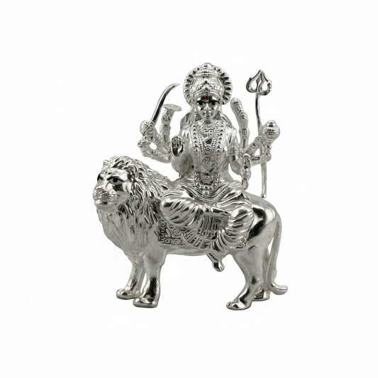 Sterling Silver (92.5% purity) Maa Durga Idol – Spiritual