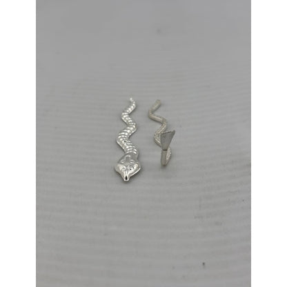 Silver Nag Nagin Snake Set of 2 Handcrafted (2g) - Puja Item
