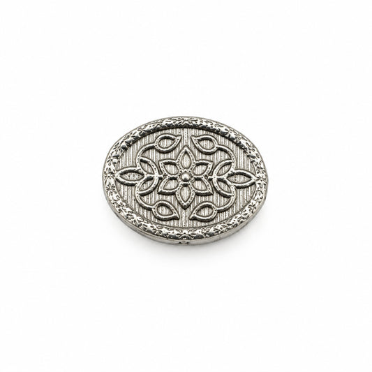 Silver Oval Box Engraved Floral Handcrafted (7.8g)