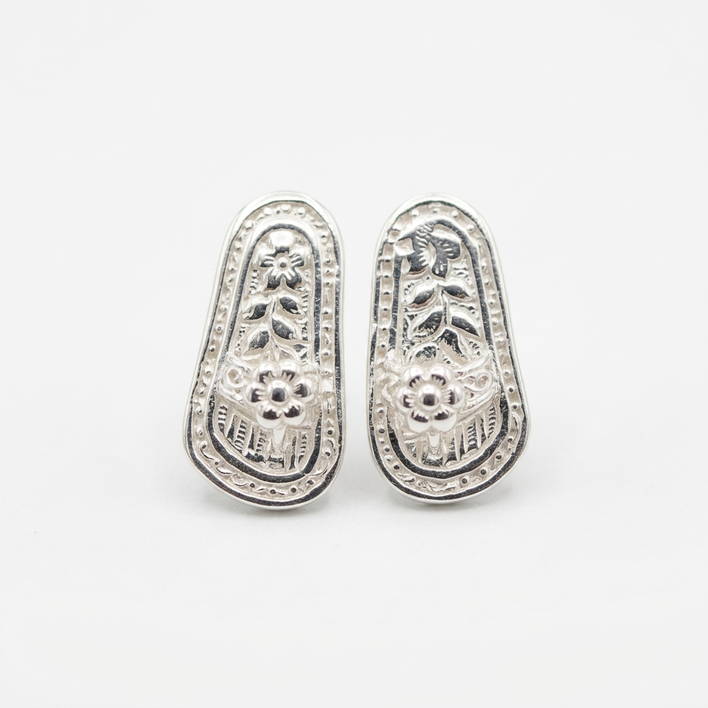 Silver Charan Paduka / Lakshmi Vishnu Charan