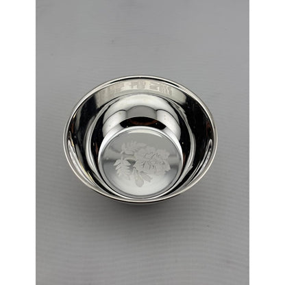 Silver Rose Design Bowl 76gm – Traditional for Serving &