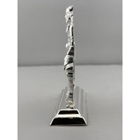 Load image into Gallery viewer, Silver Sai Baba Idol gm – Spiritual Sai Baba Murti for Temple Decor &amp; Festivals
