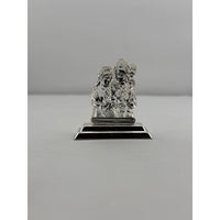 Load image into Gallery viewer, Silver Shiva Family Idol 10gm – Spiritual Shiv Parivar Murti for Home Mandir
