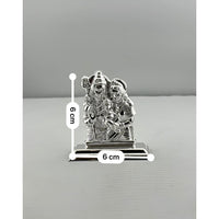 Load image into Gallery viewer, Silver Shiva Family Idol 20gm – Spiritual Shiv Parivar Murti for Home Mandir
