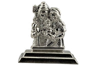 Load image into Gallery viewer, Silver Shiva Family Idol 30gm – Spiritual Shiv Parivar Murti for Home Mandir
