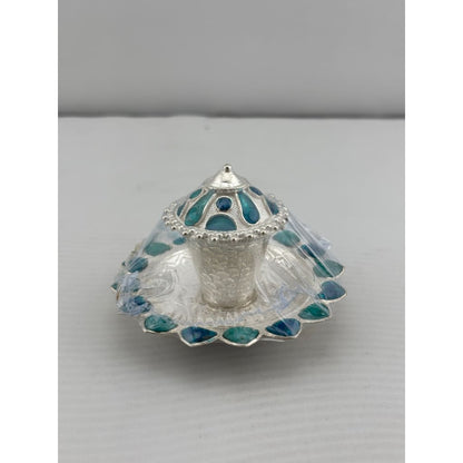 Silver Sindoor Case 33gm – Decorative Kumkum Box for Pooja