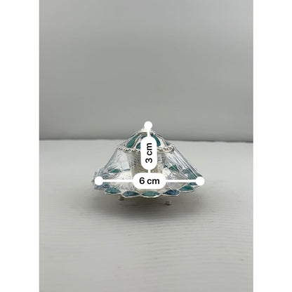 Silver Sindoor Case 33gm – Decorative Kumkum Box for Pooja