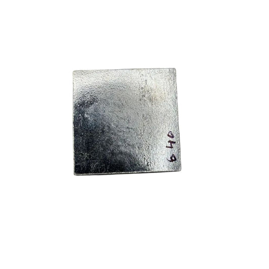 Silver Square Pooja Plate (Chowki) 6.4gm - Plain Ritual