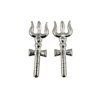 Load image into Gallery viewer, Silver Trishul Pooja Piece Set of 2 (3g) - 999 Pure - Puja

