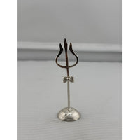 Load image into Gallery viewer, Silver Trishul with Stand Pooja Piece (8.55g) - 999 Pure
