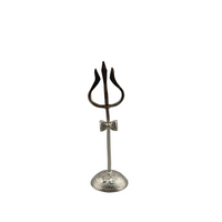 Load image into Gallery viewer, Silver Trishul with Stand Pooja Piece (8.55g) - 999 Pure Silver
