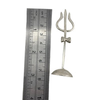 Load image into Gallery viewer, Silver Trishul with Stand Pooja Piece (8.55g) - 999 Pure
