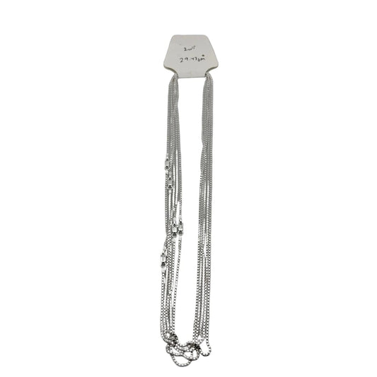 Slim Box Chain Necklace 925 Sterling Silver 20 Inch