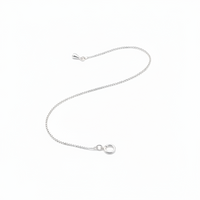 Load image into Gallery viewer, Slim Chain Anklet – 925 Sterling Silver – Minimal Everyday Wear (10 Inch)(2.610g)
