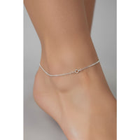 Load image into Gallery viewer, Slim Chain Anklet – 925 Sterling Silver – Minimal Everyday Wear (10 Inch)(2.610g)
