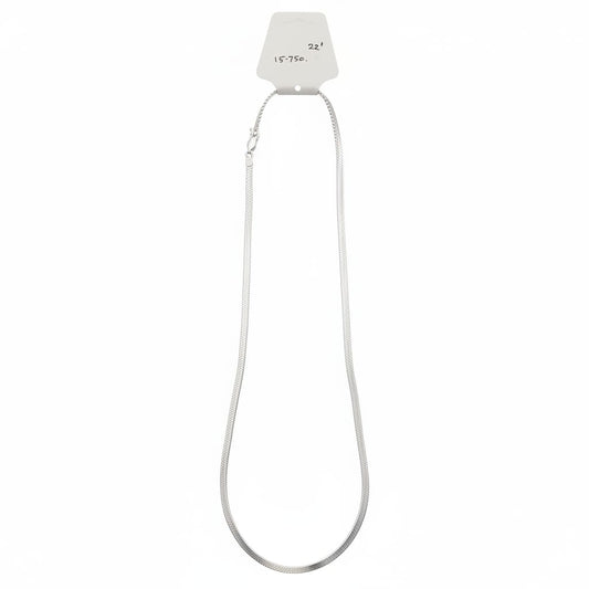 Smooth Flat Link Silver Chain 925 | Medium Profile Necklace