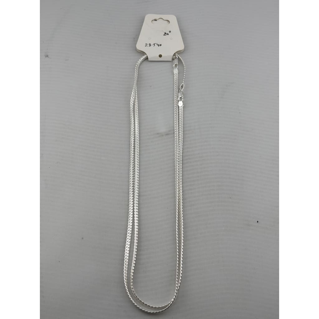 Smooth Flat Link Silver Chain 925 | Medium Profile Necklace