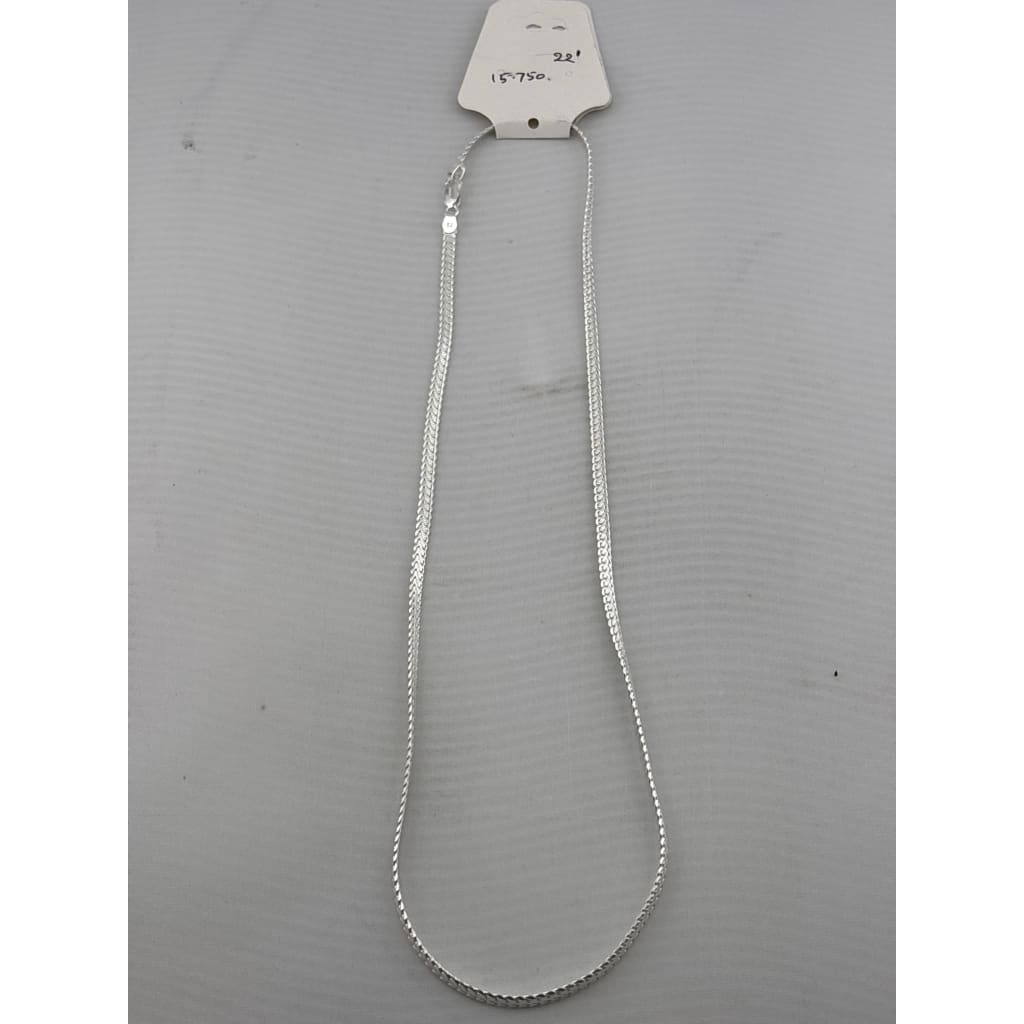 Smooth Flat Link Silver Chain 925 | Medium Profile Necklace