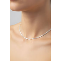 Load image into Gallery viewer, Snake Chain Silver Necklace in 925 Sterling Silver
