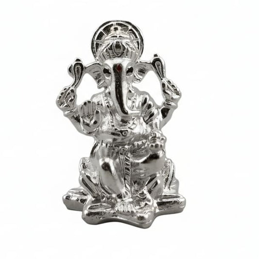 Sterling silver (92.5% purity) Ganesh Idol for Temple Decor