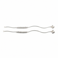 Load image into Gallery viewer, Stacked Bead Harmony Silver Anklet – 99.9% Pure Silver – Weight:20g
