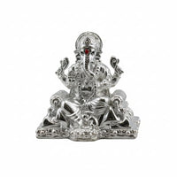 Load image into Gallery viewer, Sterling Silver (92.5% purity) Ganesh ji Idol – pure silver
