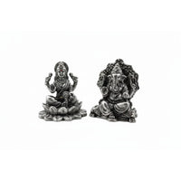 Load image into Gallery viewer, Sterling Silver (92.5% purity) Ganesh Lakshmi Idol 120gm –
