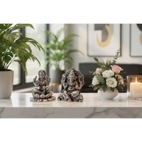 Load image into Gallery viewer, Sterling Silver (92.5 % purity) Ganesh Lakshmi Idol 150gm –
