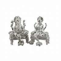 Load image into Gallery viewer, Sterling Silver (92.5% purity) Ganesh Lakshmi Idol 21gm–
