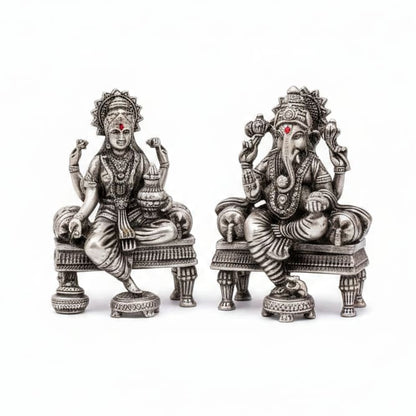 Sterling Silver (92.5% purity)Ganesh Lakshmi Idol 50gm –