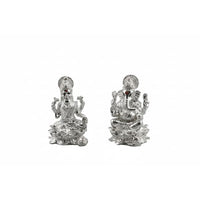 Load image into Gallery viewer, sterling Silver (92.5% purity) Ganesh Lakshmi Idol Set

